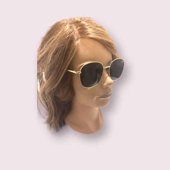 Quay Australia Jezabell Gold Round Sunglasses‎